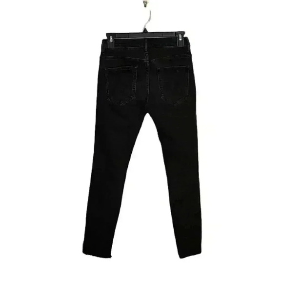𝅺mother The Swooner Dagger Ankle Fray Black Jeans in Baa Baa Black Sheep Size 26 - Picture 6 of 12